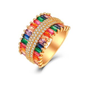 BAGUE ALBA LAITON ET ZIRCON